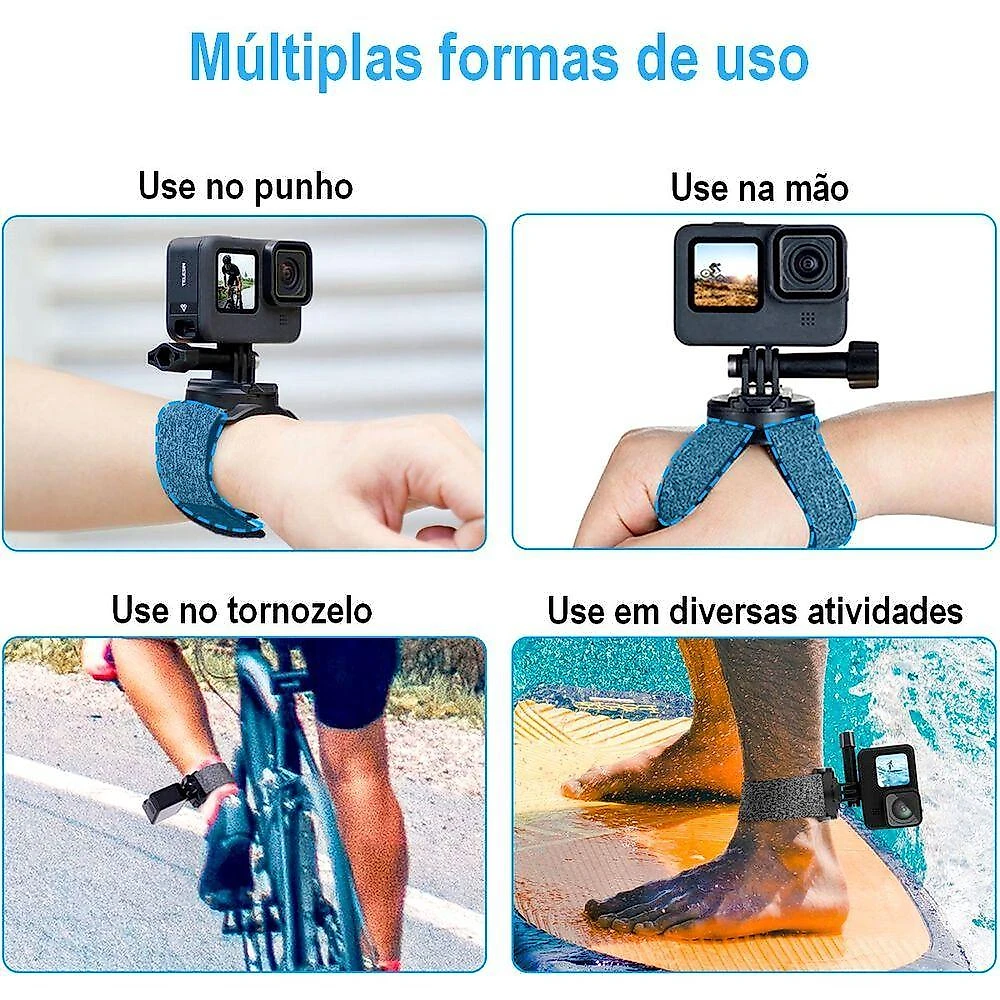 Suporte De Punho-mão-tornozelo Para Gopro E Similares - Telesin