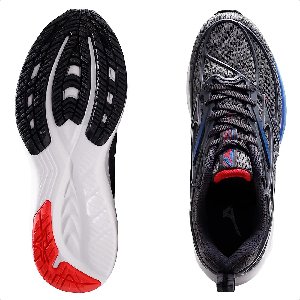 Tênis Mizuno Space 6 Feminino Chumbo / Azul - 34