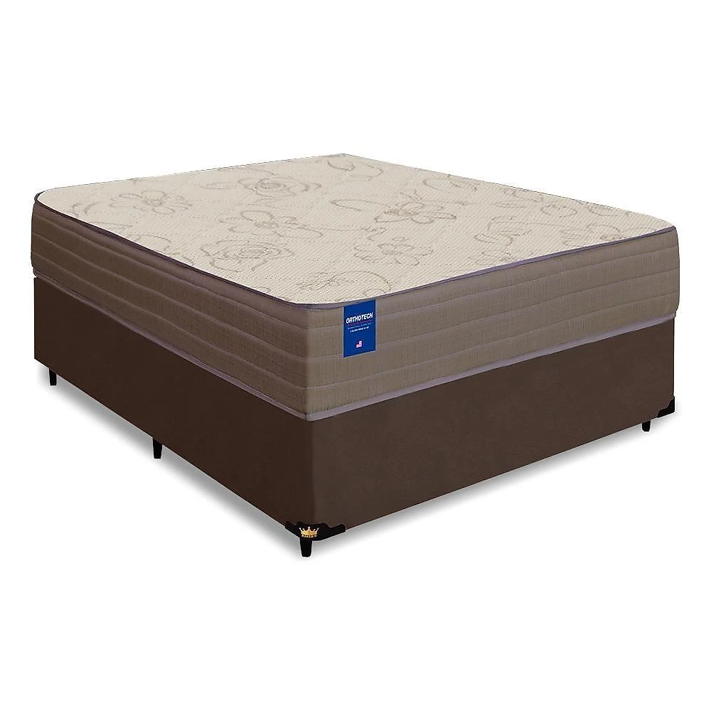 Box + Colchão De Espuma Orthotec 1,38M Marrom