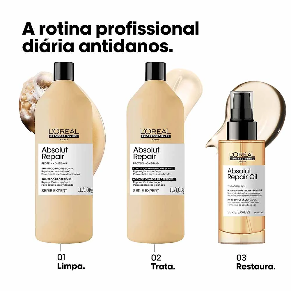 Condicionador L'Oréal Professionnel Absolut Repair Tamanho Profissional 1L