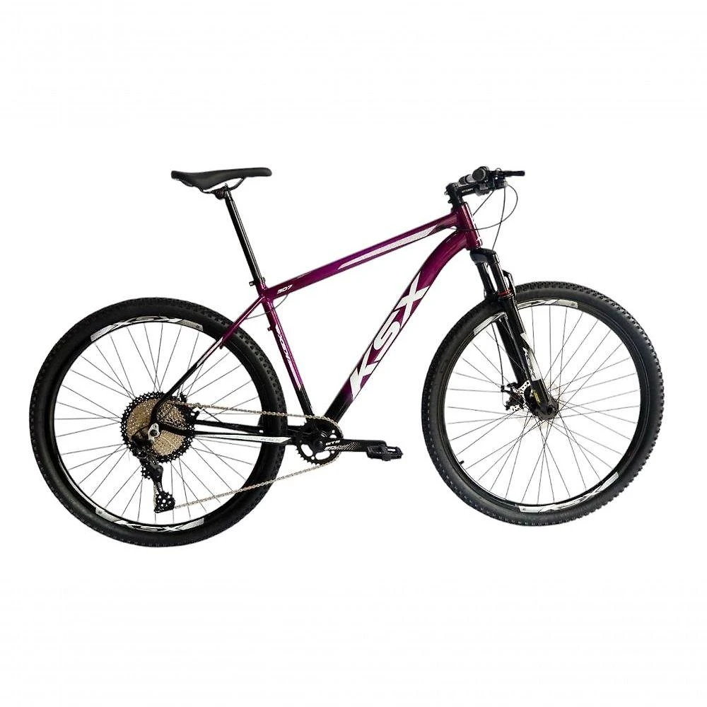Bicicleta Aro 29 Ksx Sd7 12v Garfo Com Trava K7 11/50 Freios Hidráulicos Kit 1x12 - Preto/roxo Tam. 19