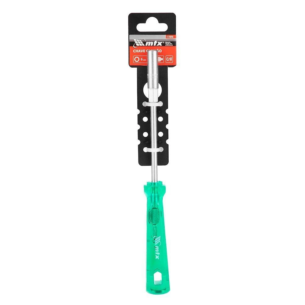 Chave Canhão 6mm 1170255 em Aço Crv 52 Hrc Niquelada Vermelho Mtx