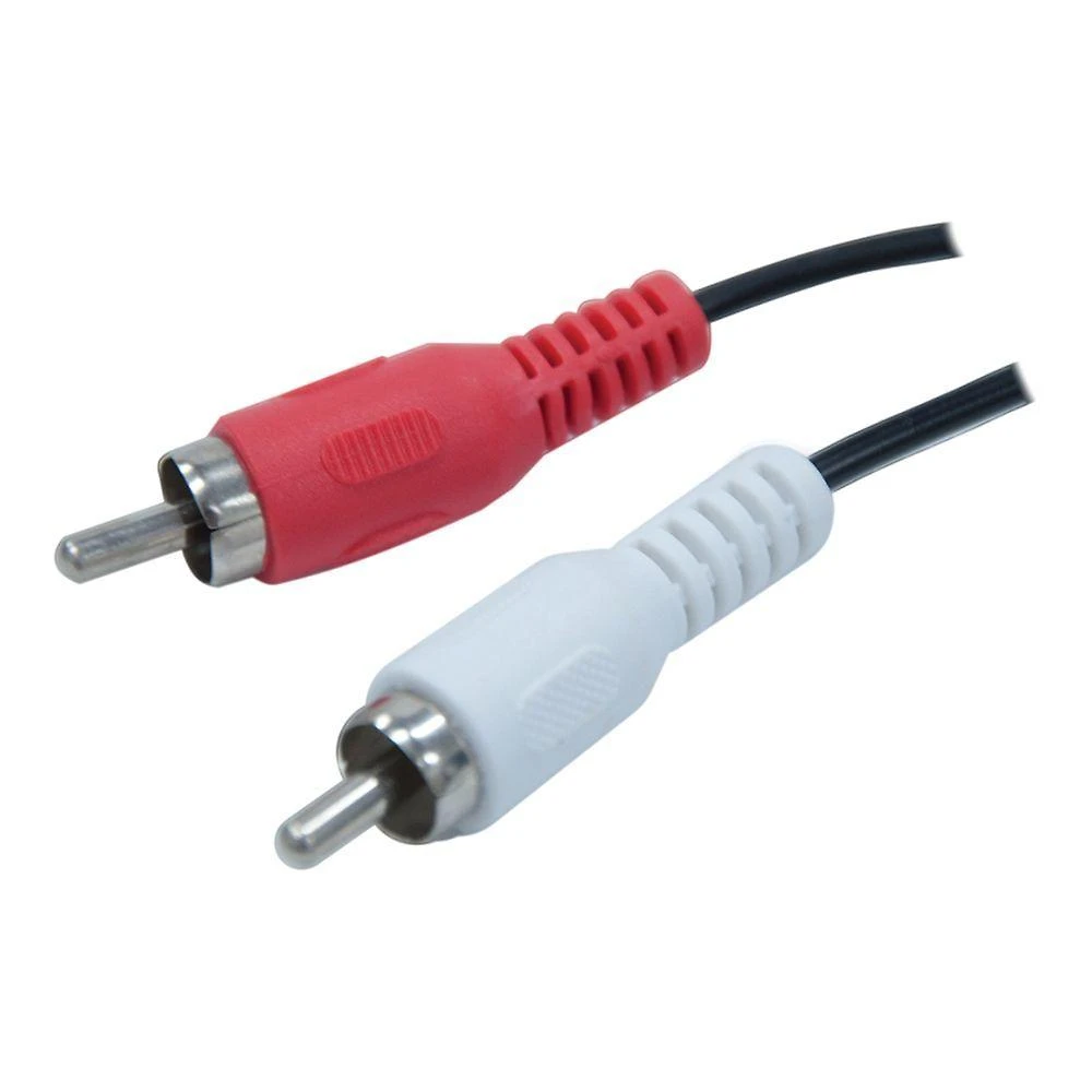 Cabo de Áudio Evus C-013 2 Rca Macho X 2 Rca 1,5m para Transmissão de Som Estéreo