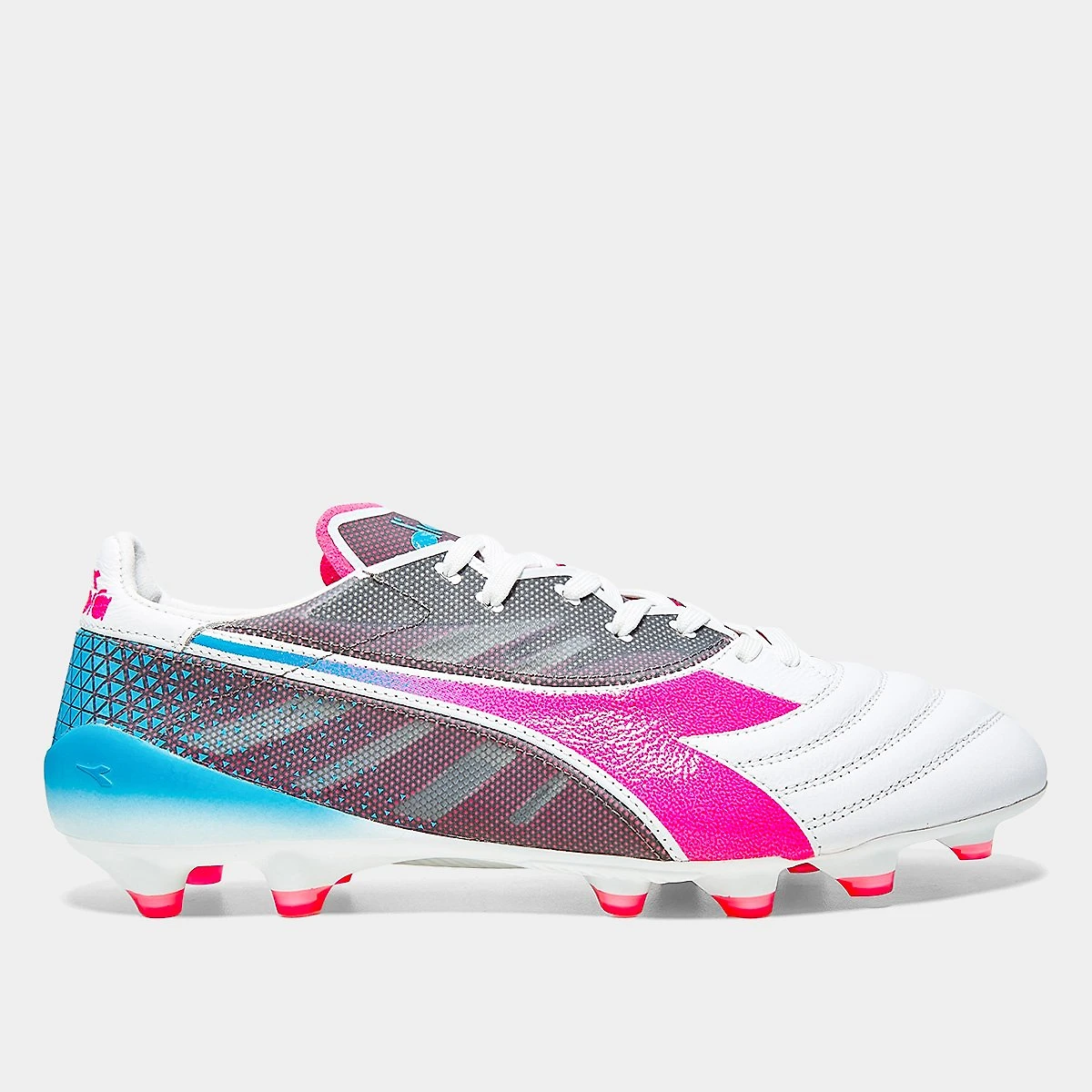 Miniatura Chuteira Campo Diadora Brasil Elite Veloce Gr Ita Lpx Unissex Branco+Azul - 38