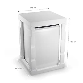 Lavadora de Roupas Brastemp BWF14AB 14kg Smart Sensor Ciclo Tira Mancha Cesto Inox Branca 110V