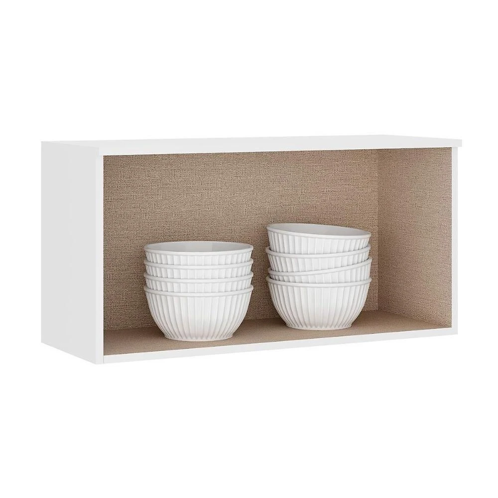 Miniatura Armário De Geladeira Para Cozinha Bella 2603 Com 1 Porta Basculante 80cm Nogal Cinza