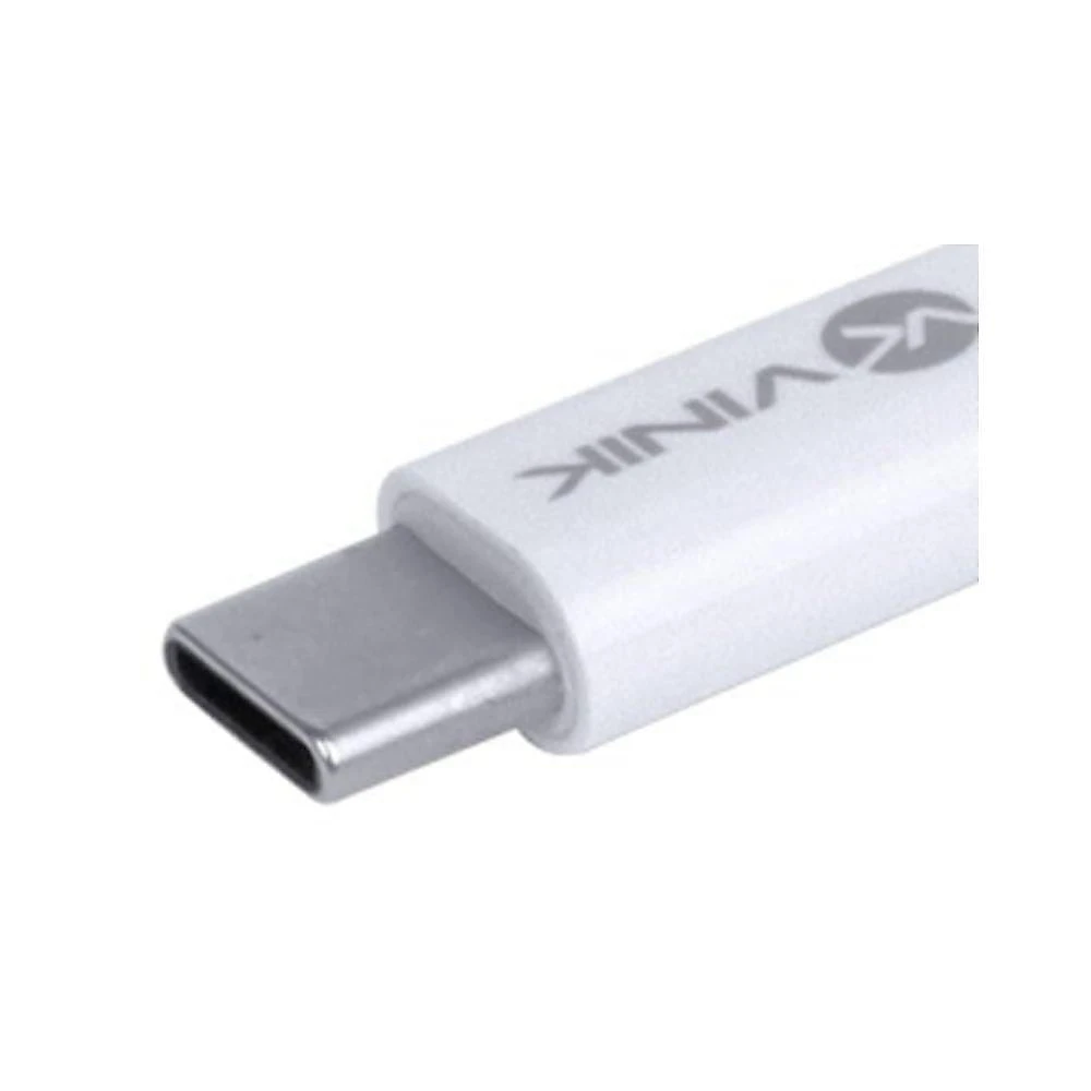 Adaptador de Fone de Ouvido USB Tipo C para P2 3.5mm Branco Vinik