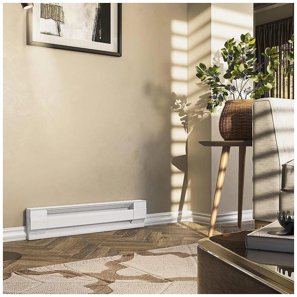 Aquecedor de Rodape Cadet F Series Branco Convecção 350W 60,96 cm 1195 BTU Instalação Fixa Modelo 2F350W 240V