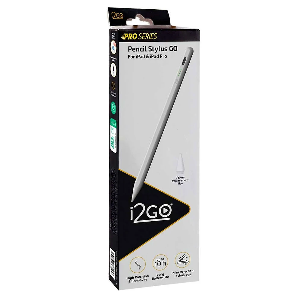 Caneta Pencil Stylus GO Para IPad E IPad Pro Branca I2GO Branca