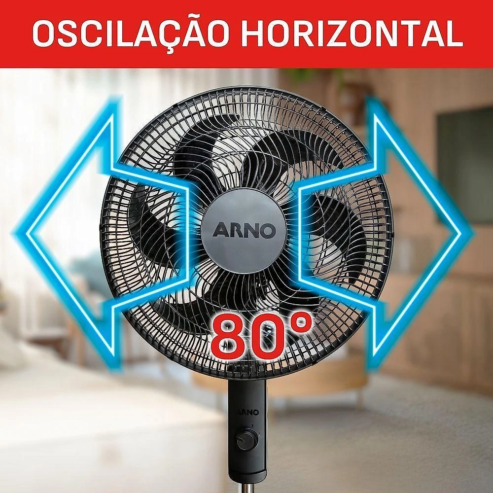 Ventilador arno coluna essential 40cm 6 pás 127v ve2c 2720018604