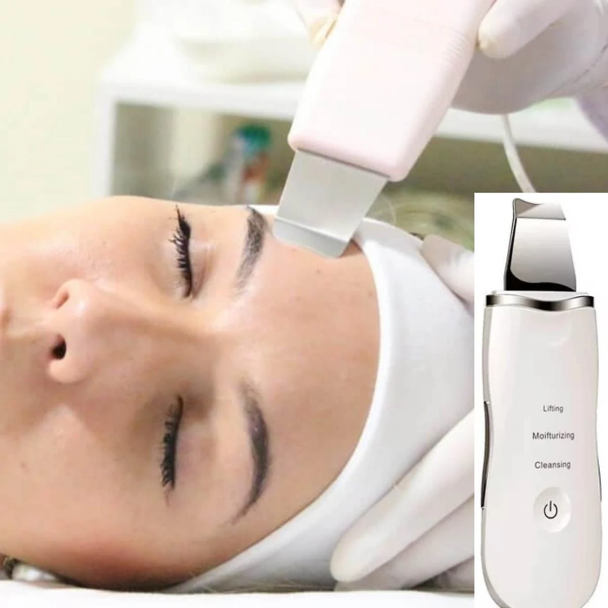 Miniatura Aparelho Peeling Ultrassônico Profissional: Pele Sem Cravos
