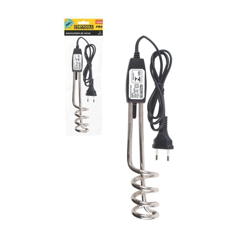 Ebulidor Elétrico Ferve Água Rápido 1000W 220V com Sistema de Desligamento Automático Preto
