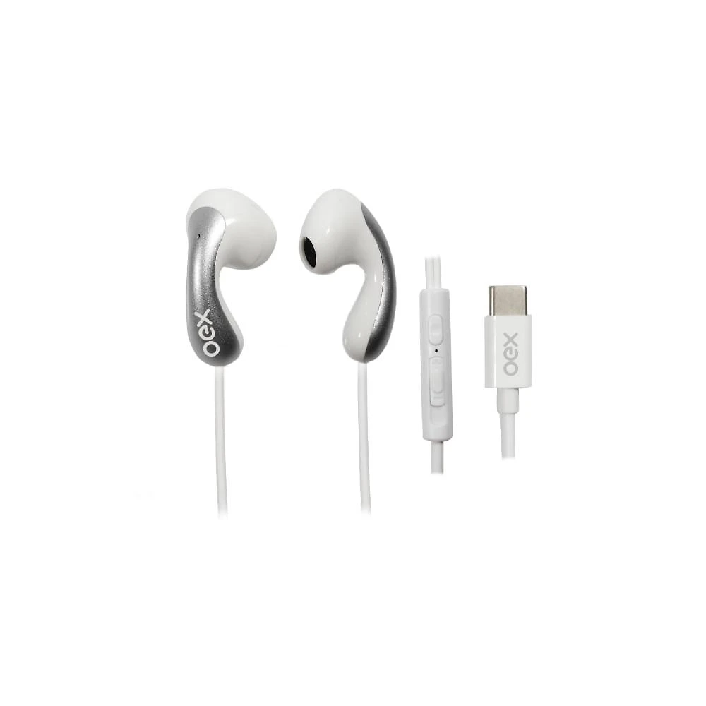 Fone oex softsound type-c branco fn217
