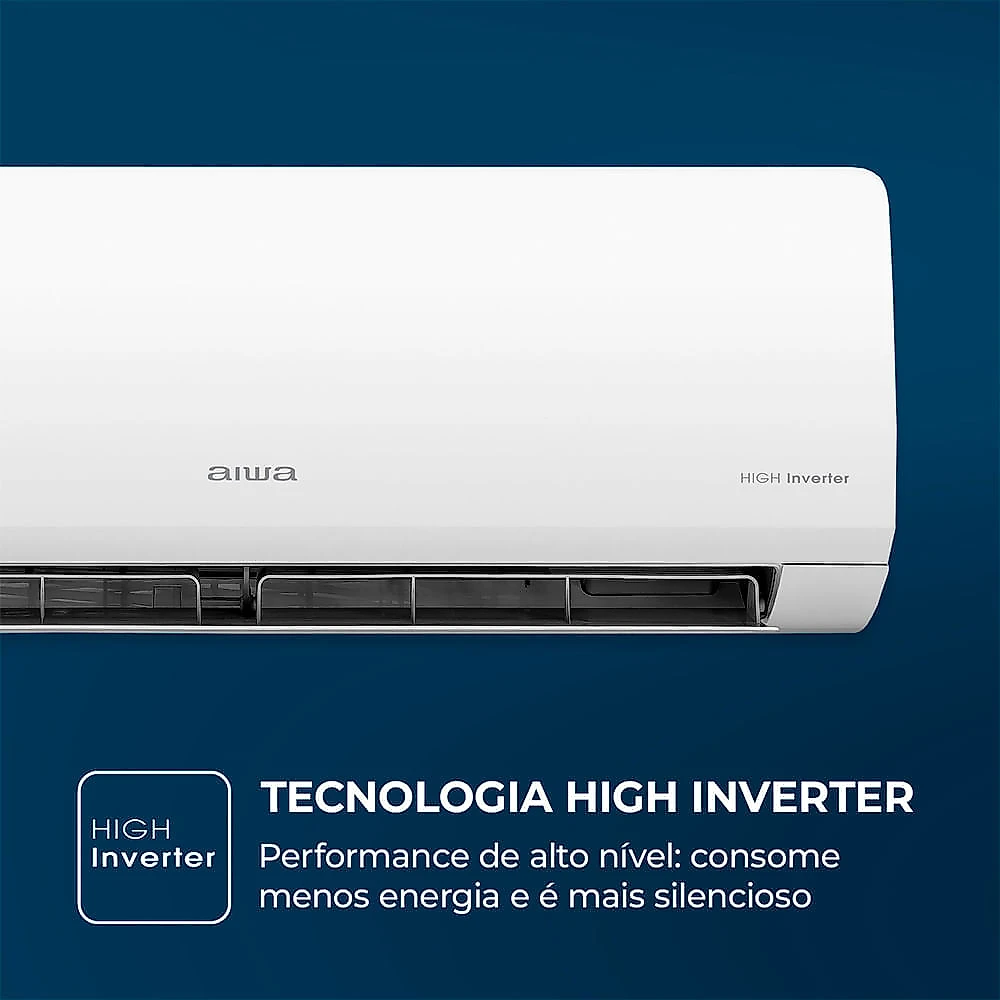 Ar Condicionado AIWA Split High Wall High Inverter 12.000 BTUs Frio AWS-AC-12F-EU 220V 220