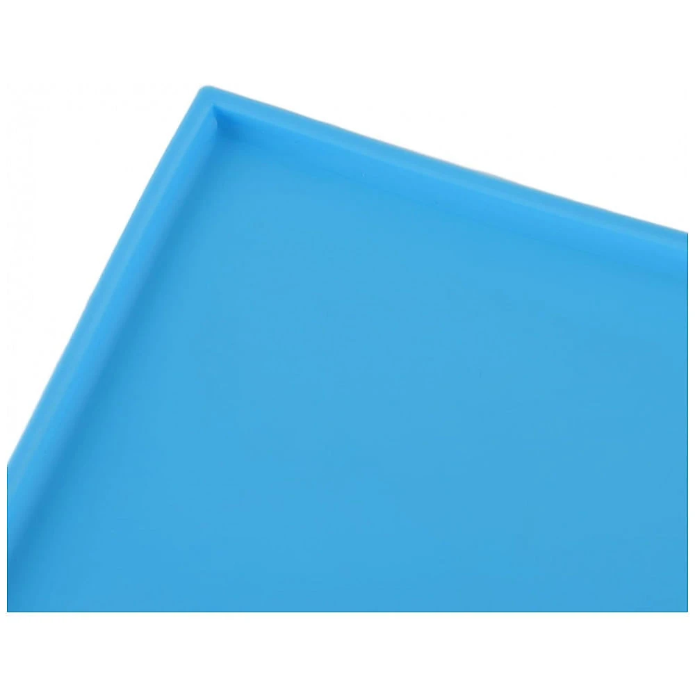 Tapetes Silicone Desidratador MOUMOUTEN Azul Kit 4 Unidades com Bordas Antiaderente