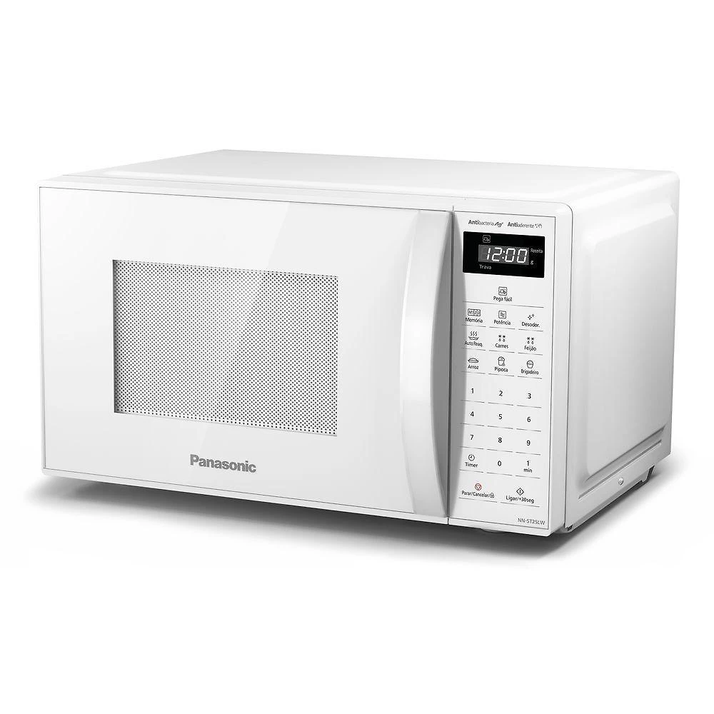Miniatura Micro-ondas Panasonic Tecnologia Antibactéria Ag 21L Branco - NN-ST25LWRU 110V