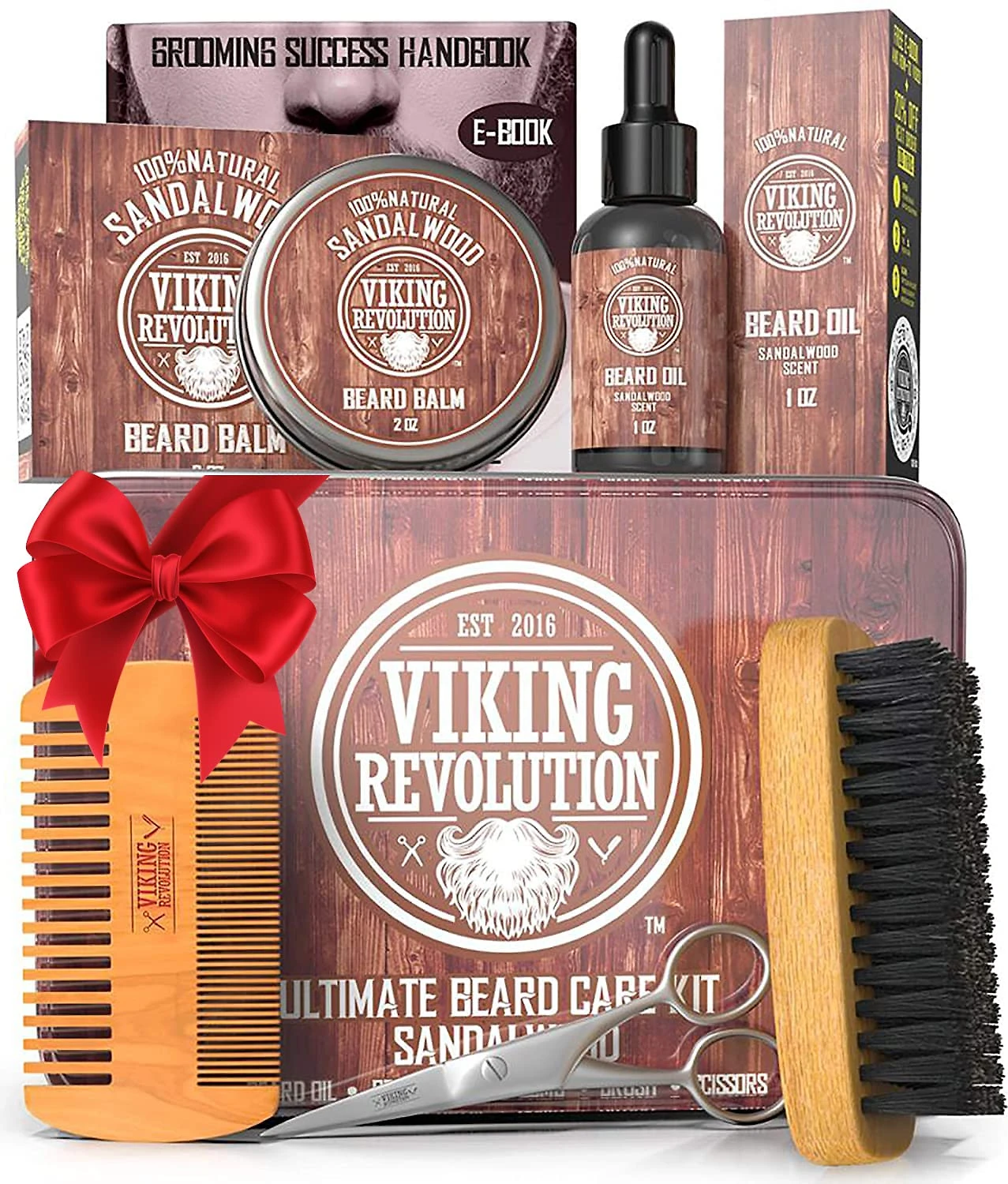 Revolução Viking Kit para Barba Profissional Portátil com Ce