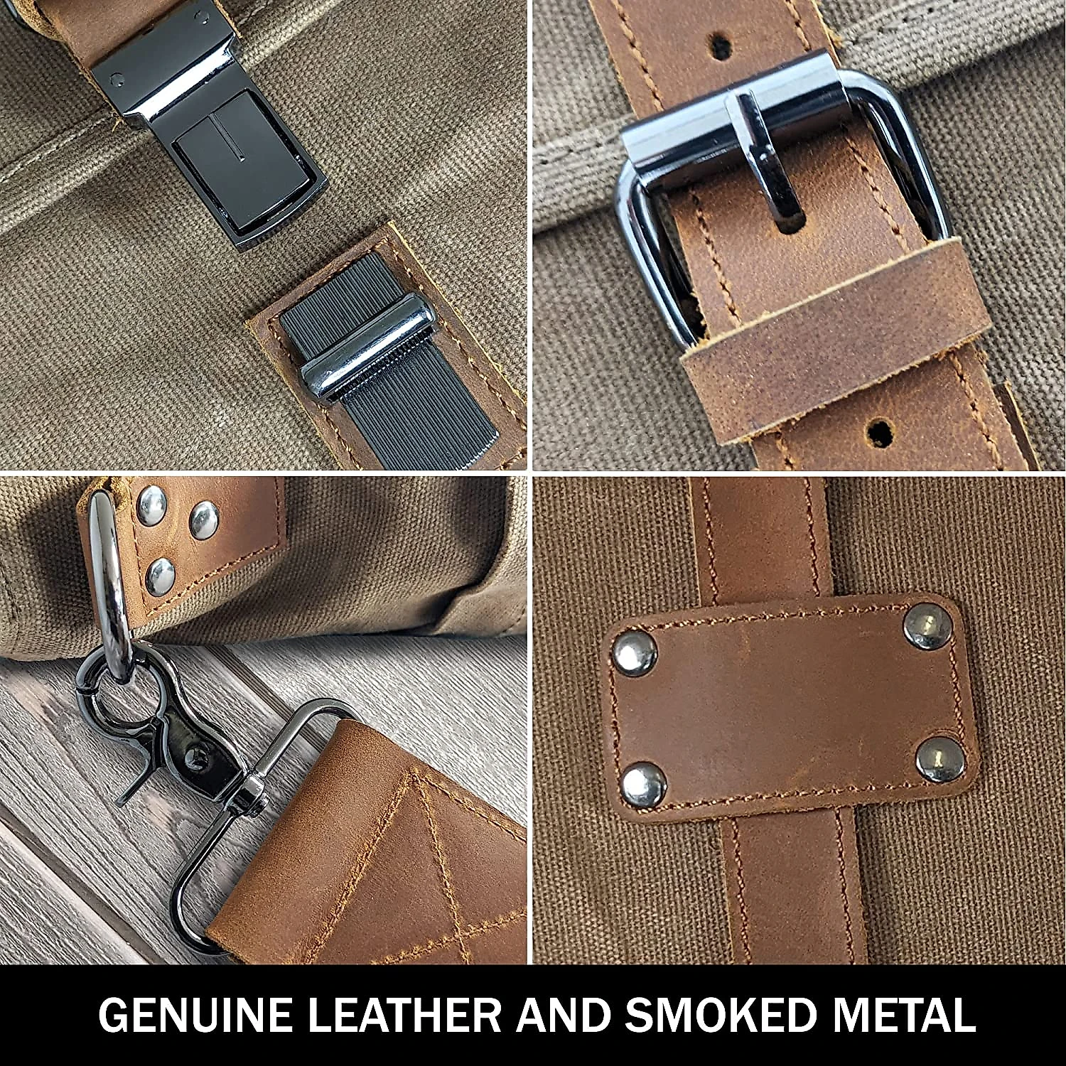 GUYTRENDz BolsaMaleta de Couro Masculina para Laptop 45 cm Marrom