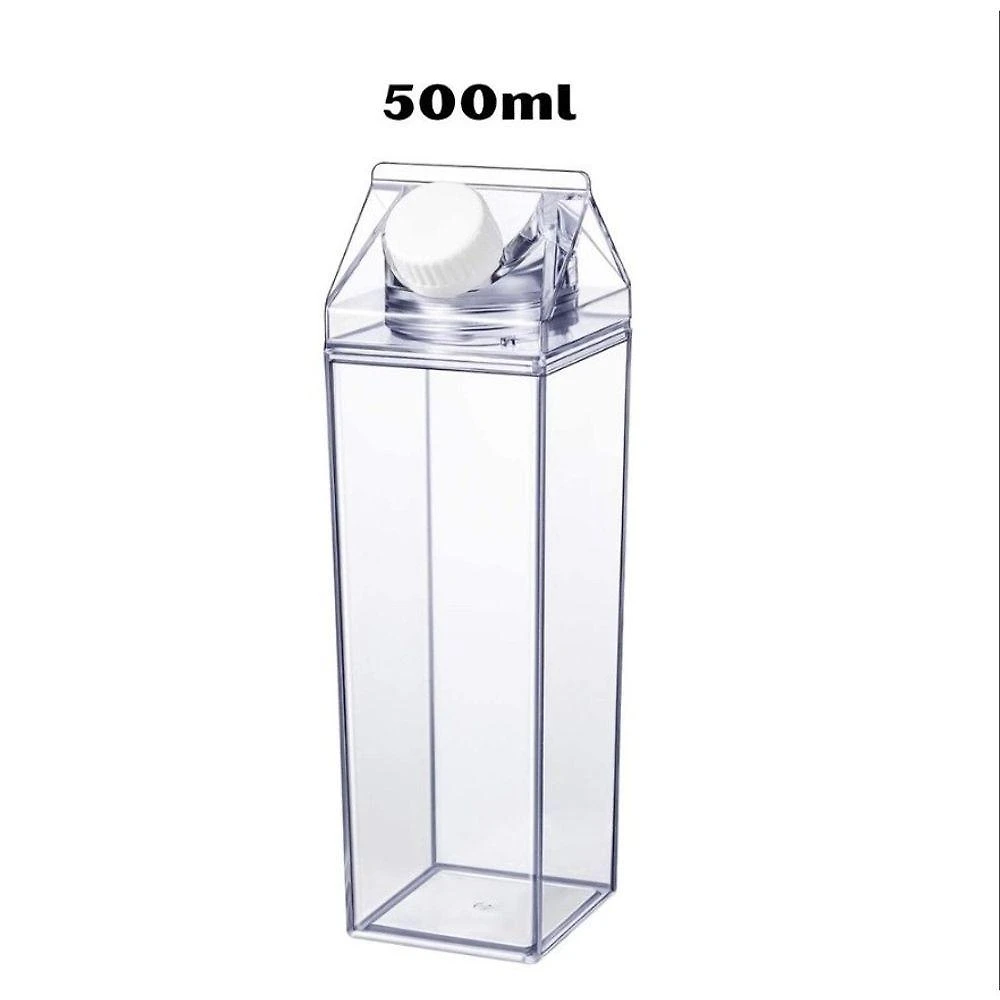 Garrafa 2uns 500ML Plástico PP e PS à Prova de Vazamentos para Geladeira Transparente OEM