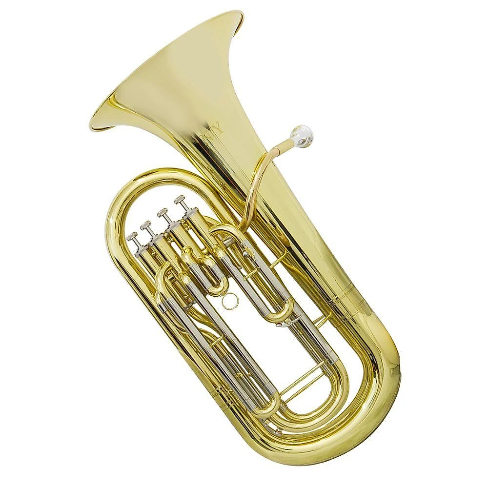 Bombardino Euphonium EP340 de 4 Pistos Laqueado Dourado com Case Soft New York