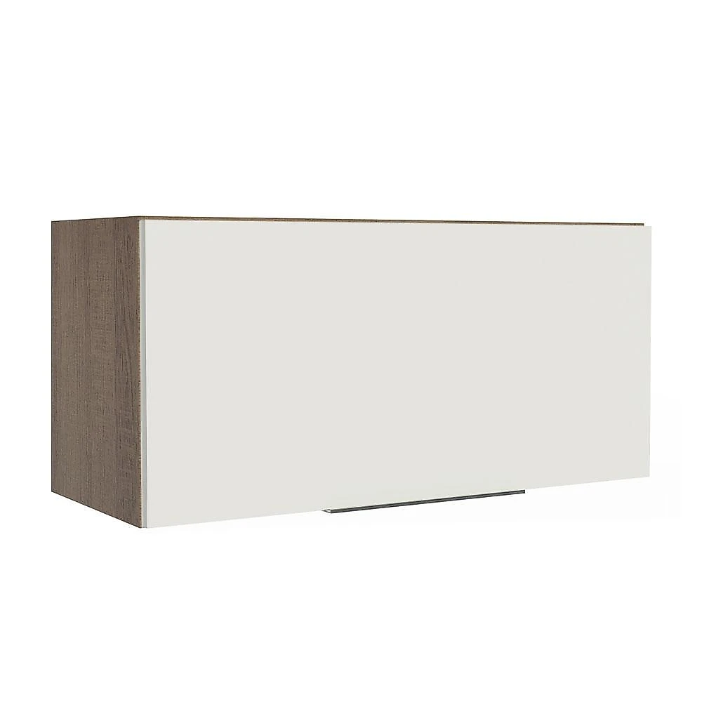 Armário aéreo de cozinha madesa stella 70 cm 1 porta basculante - rustic/branco
