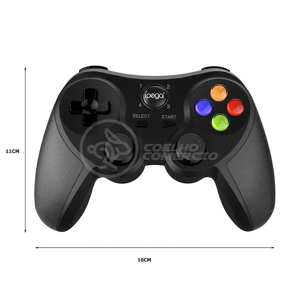 Miniatura Controle Ipega Bluetooth Para Smartphone Pg-9078 - Preto