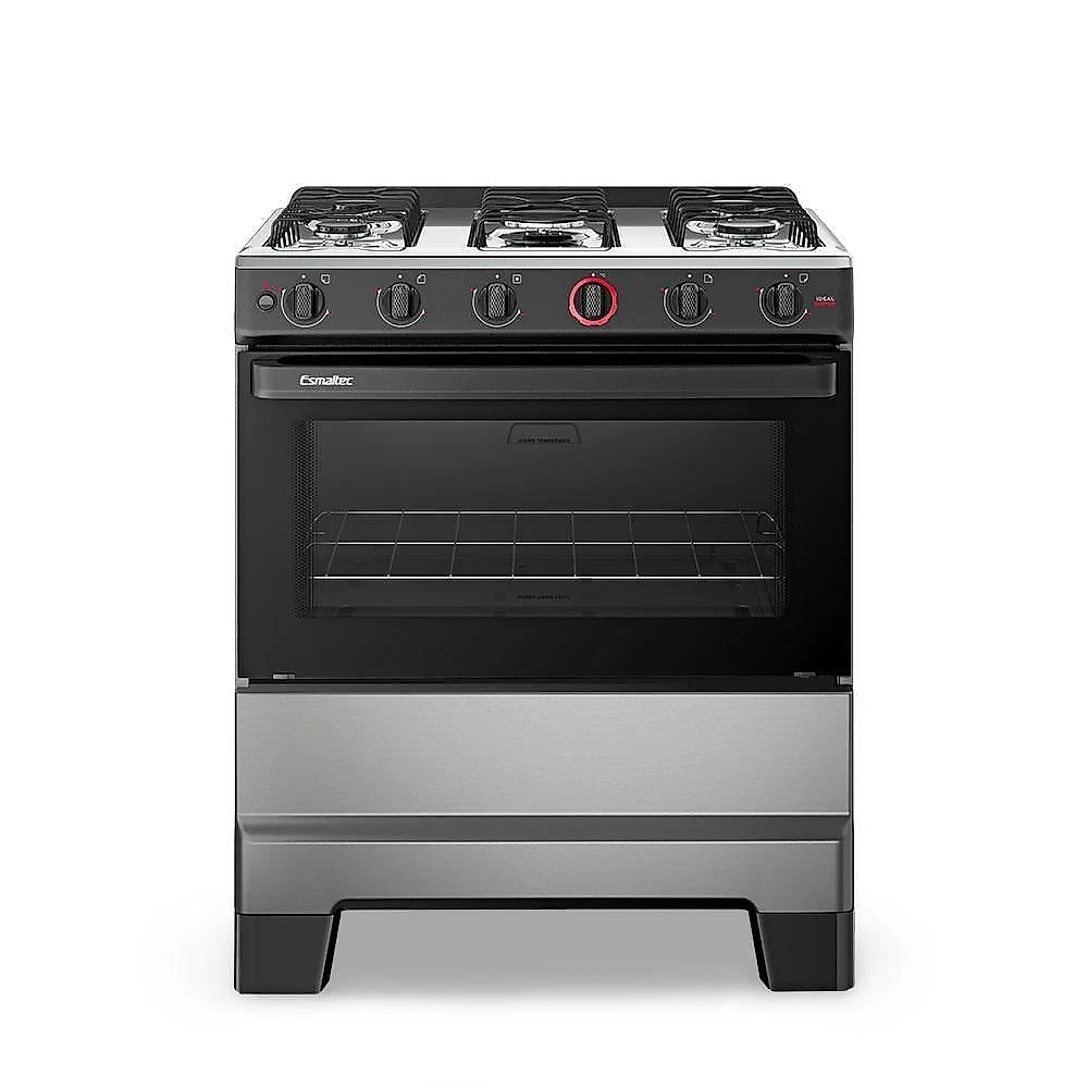 Fogão A Gás Mesa Inox Super Chama Limpa Fácil E Acendimento Automático Ideal Super F5IAI Inox 5 Bocas Bivolt