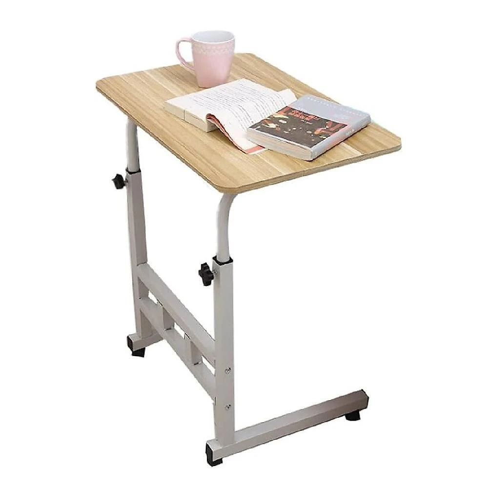 Mesa Para Notebook Com Rodinhas Altura Ajustavel Multifuncional Jantar Cama Sala Home Office Computador Marfim