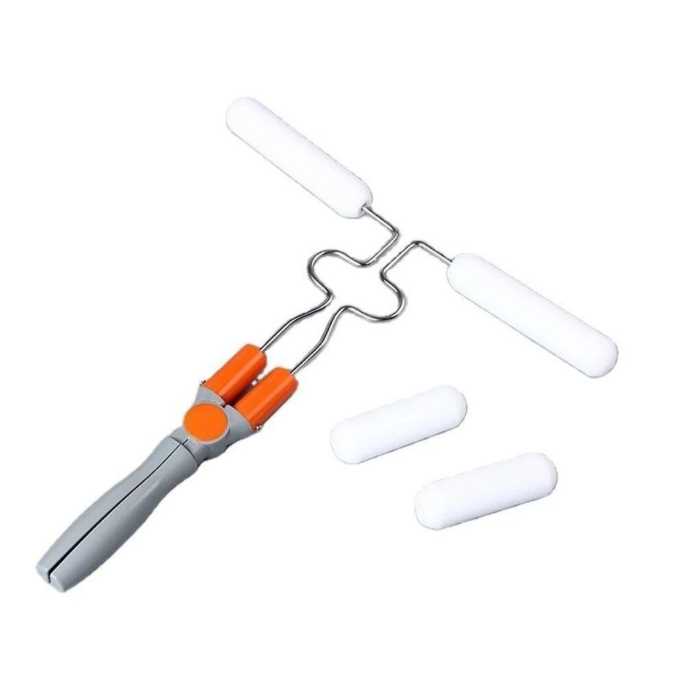 Rolo De Pintura Articulável Duplo Com 4 Espumas Para Canto E Móveis