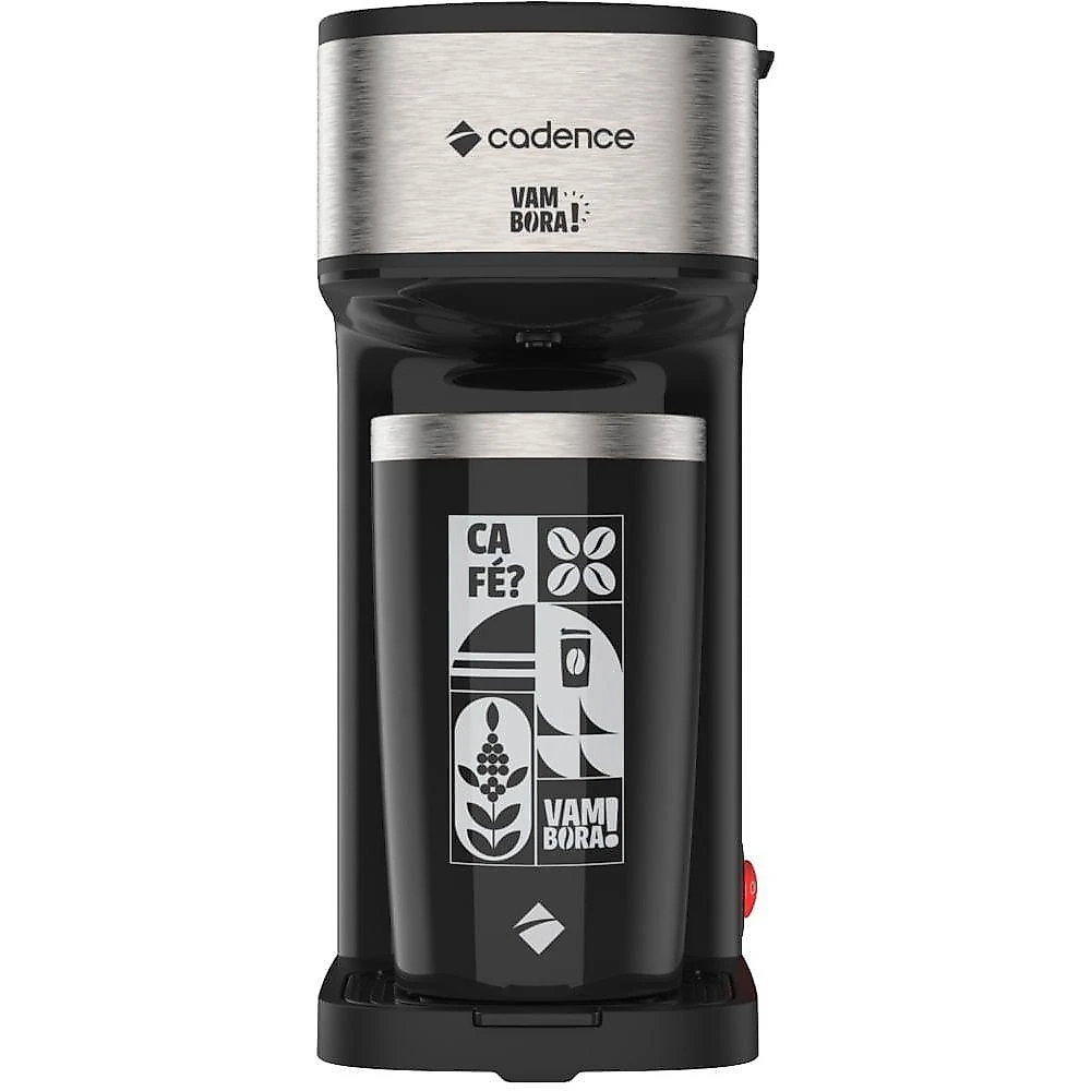 Cafeteira elétrica cadence vambora caf207 com copo térmico inox 600w 110v