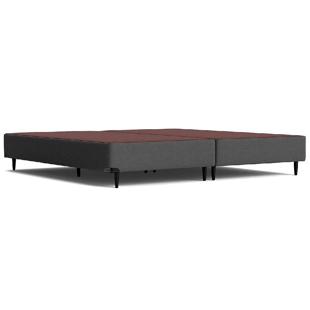 Base para Cama Box Super King Base Sommier Camurça Cinza 193x203x23cm Estrutura em Madeira Ortobom