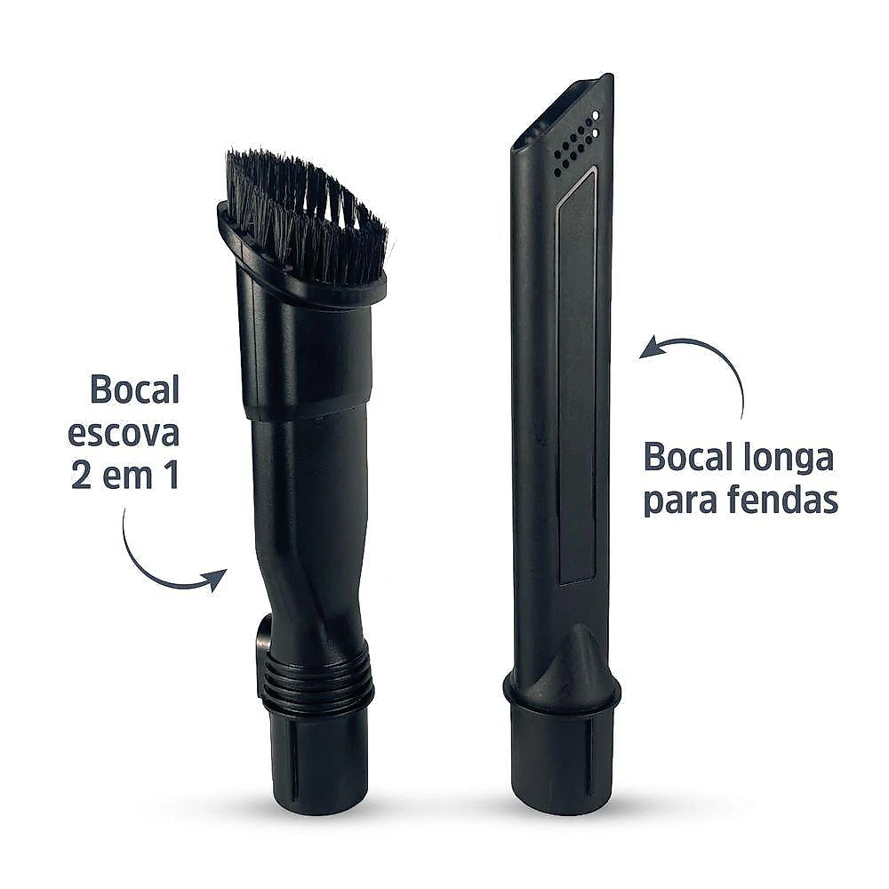 Aspirador de Pó Vertical sem Fio Polishop Power Flex Cinza Bivolt