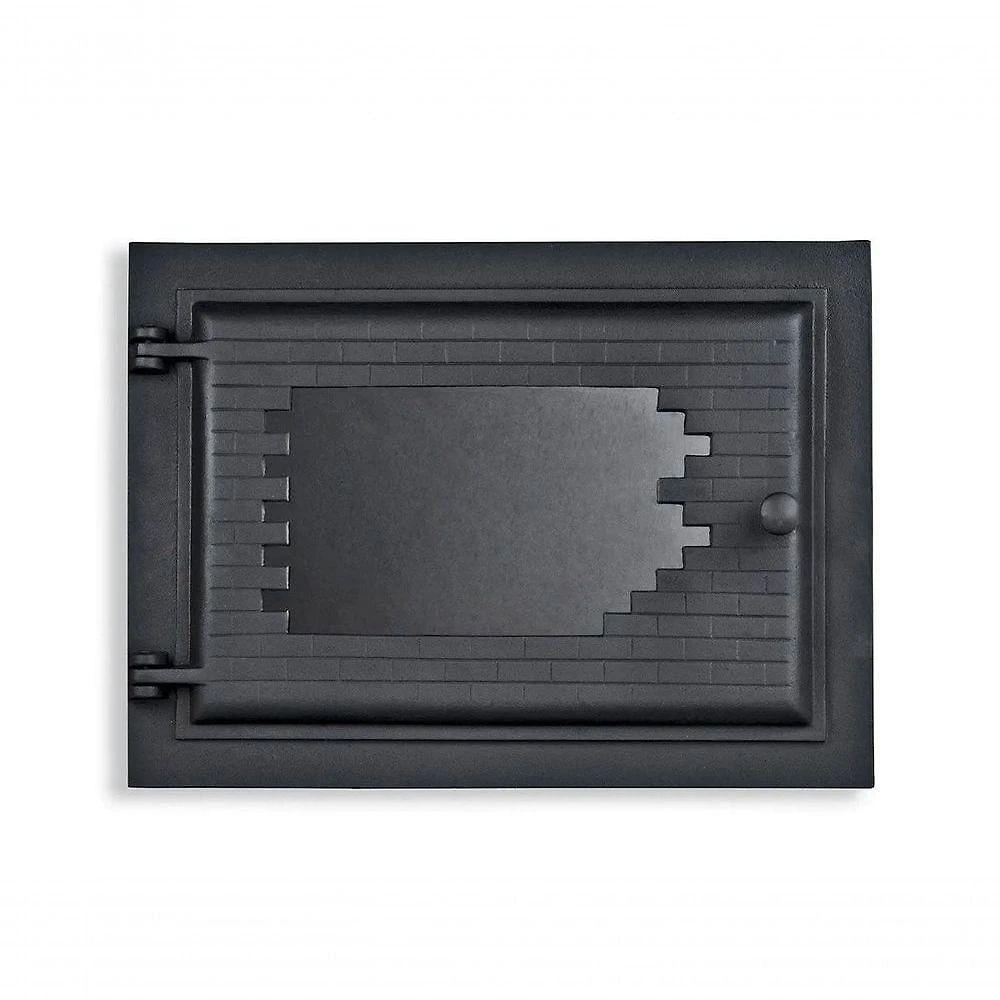 Miniatura Porta Forno Ferro Fundido Com Vidro Libaneza 31,5X46Cm