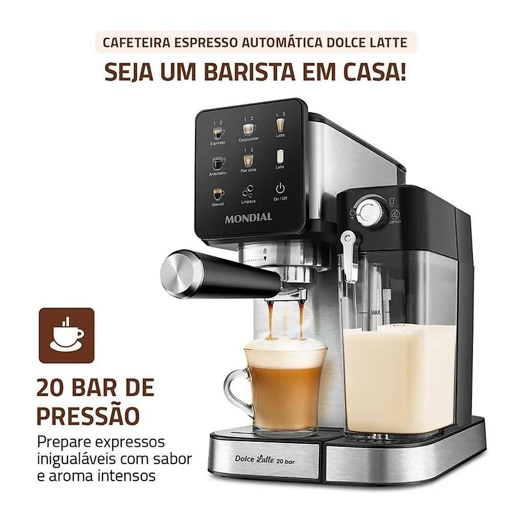 Cafeteira Espresso Automática Mondial CCL-01 25 Xícaras 220V