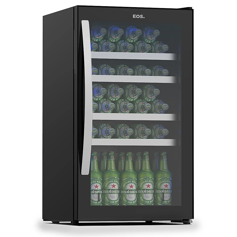 Cervejeira EOS Bierhaus 98 Litros Frost Free Compressor Porta de Vidro e Puxador em Inox ECE101 110V