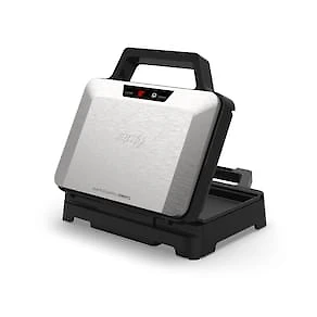 Miniatura Sanduicheira Oster OSAN500 1000W Chapas Antiaderentes Alça Isotérmica Porta-fio Inox 220V