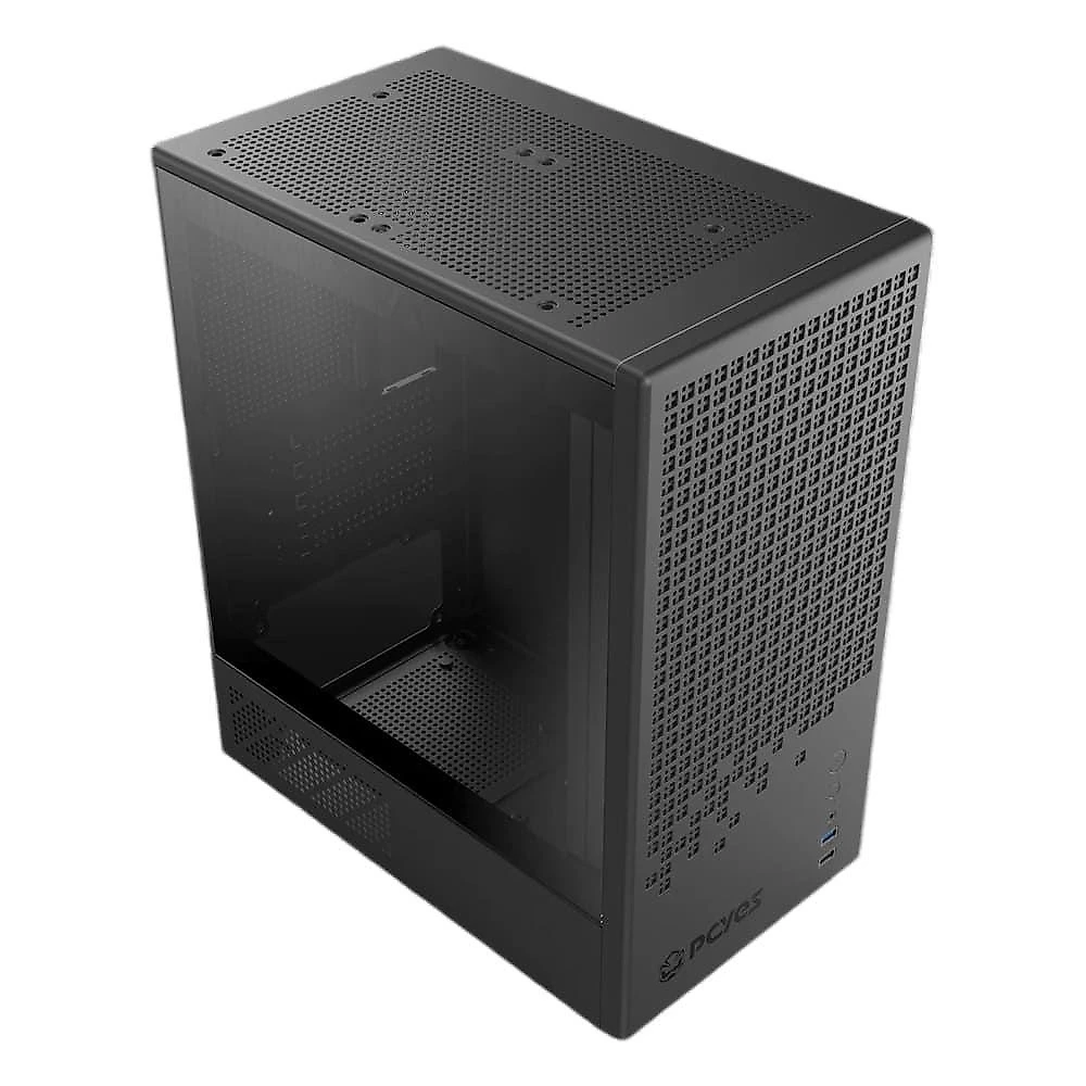 Gabinete Gamer Ozara Black Vulcan Mid Tower Mini ITX Micro ATX Lateral Vidro Preto Pcyes