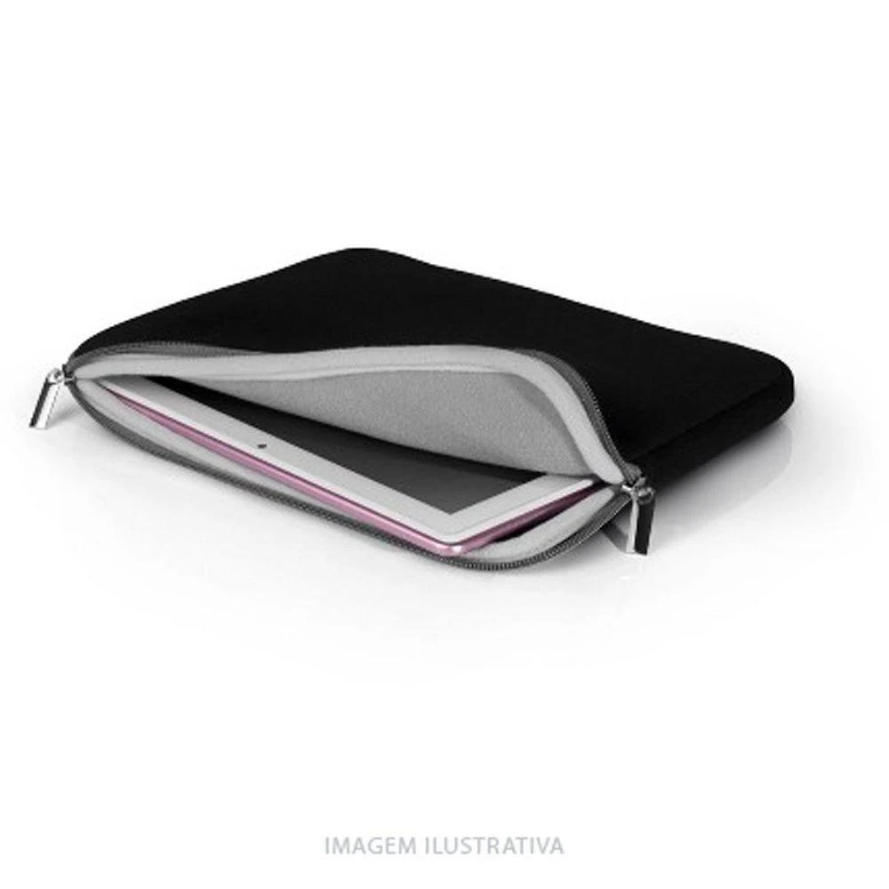 Case Neoprene Para Notebook Até 15,6 Polegadas Preto E...