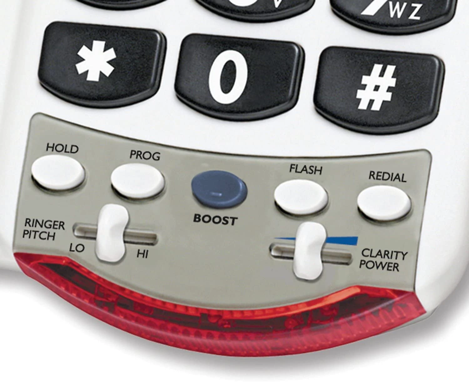 Clarity P300 Telefone com Fio para Sênior com Tecla Grande e Memória de Imagem Branco