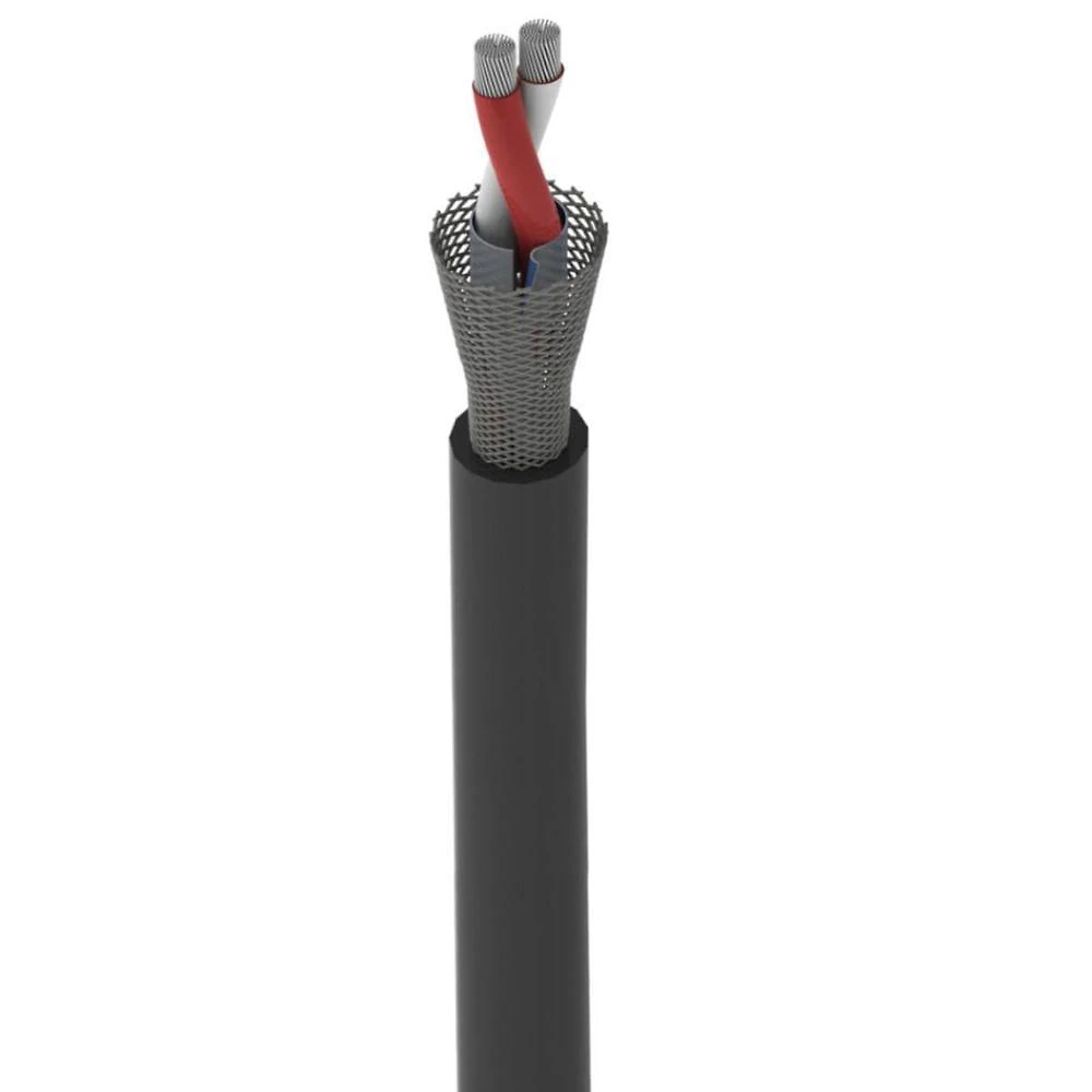 Cabo De Microfone 0,20mm 100 Mt Sc20 Preto