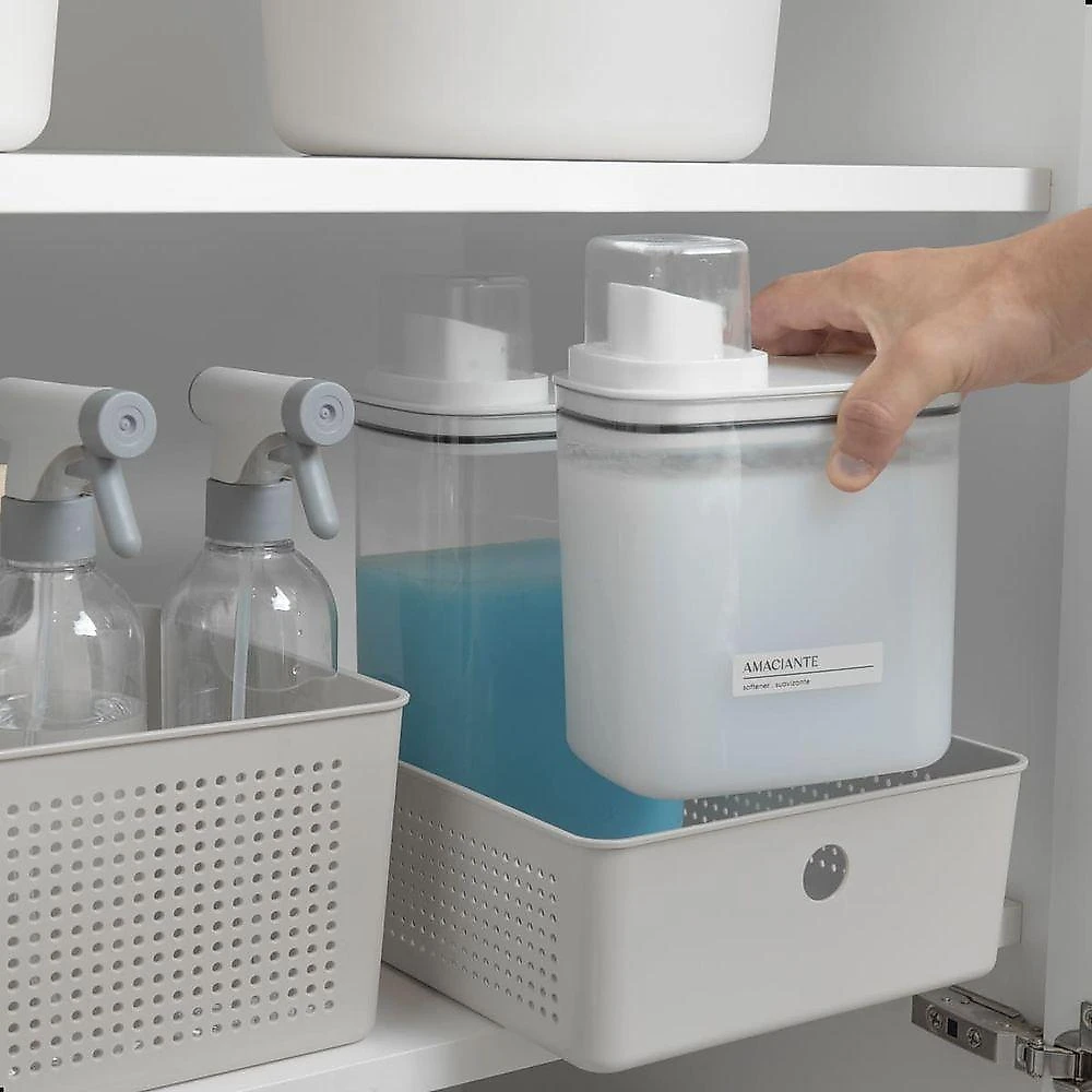 Dispenser de Sabão com Dosador Dispenser Flow Plástico Resistente Branco 1,5L Ou webcontinental-7908466051020