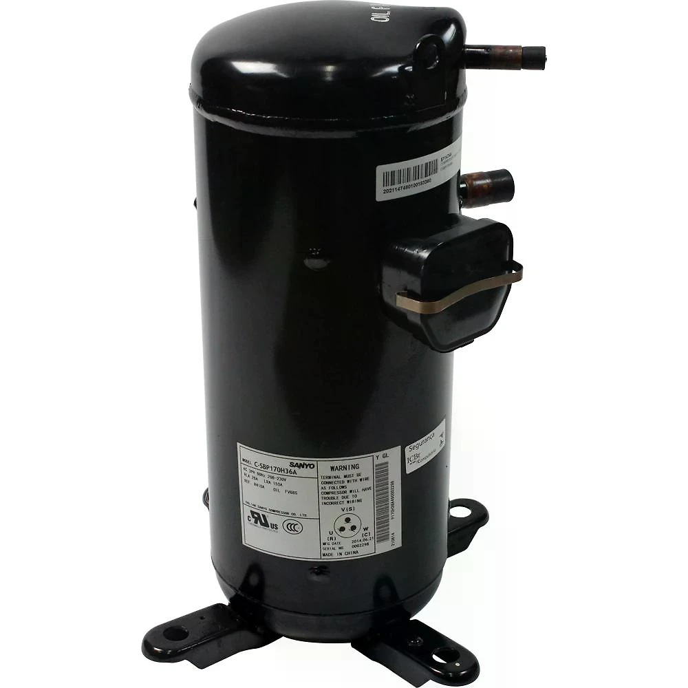 Compressor Panasonic Scroll Ar Condicionado 60000 Btus 5.0 Hp R410A Trifásico 208/230V 5TR 60Hz CSBP170H36A