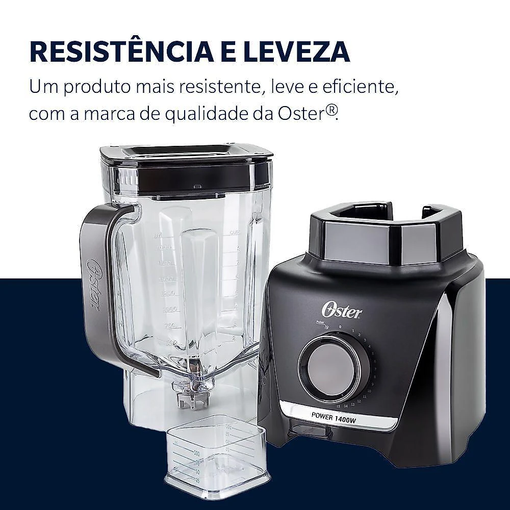 Liquidificador Oster 1400 Full Preto 3,2L 220V