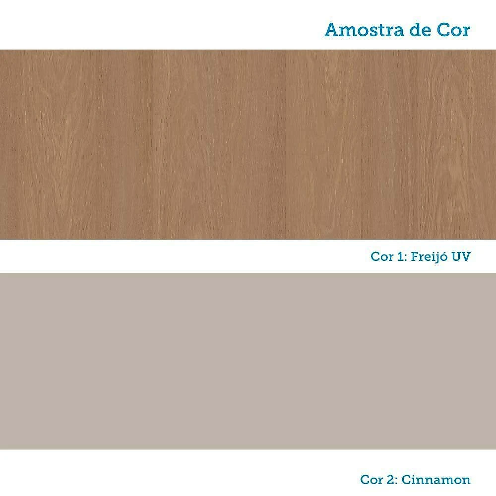 Armário Aéreo 80cm 2 Pts Elegance Luciane Móveis Freijó/cinammon