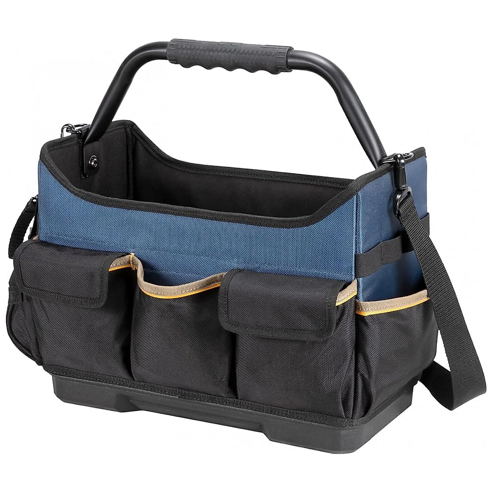 Bolsa de Ferramentas Organizadora com 17 Compartimentos, CUSTOM LEATHERCRAFT PB1580, Preto