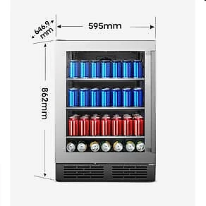 Geladeira de bebidas Hisense capacidade de 140 Latas 152L- HBL-14W1ANQRI - 110V