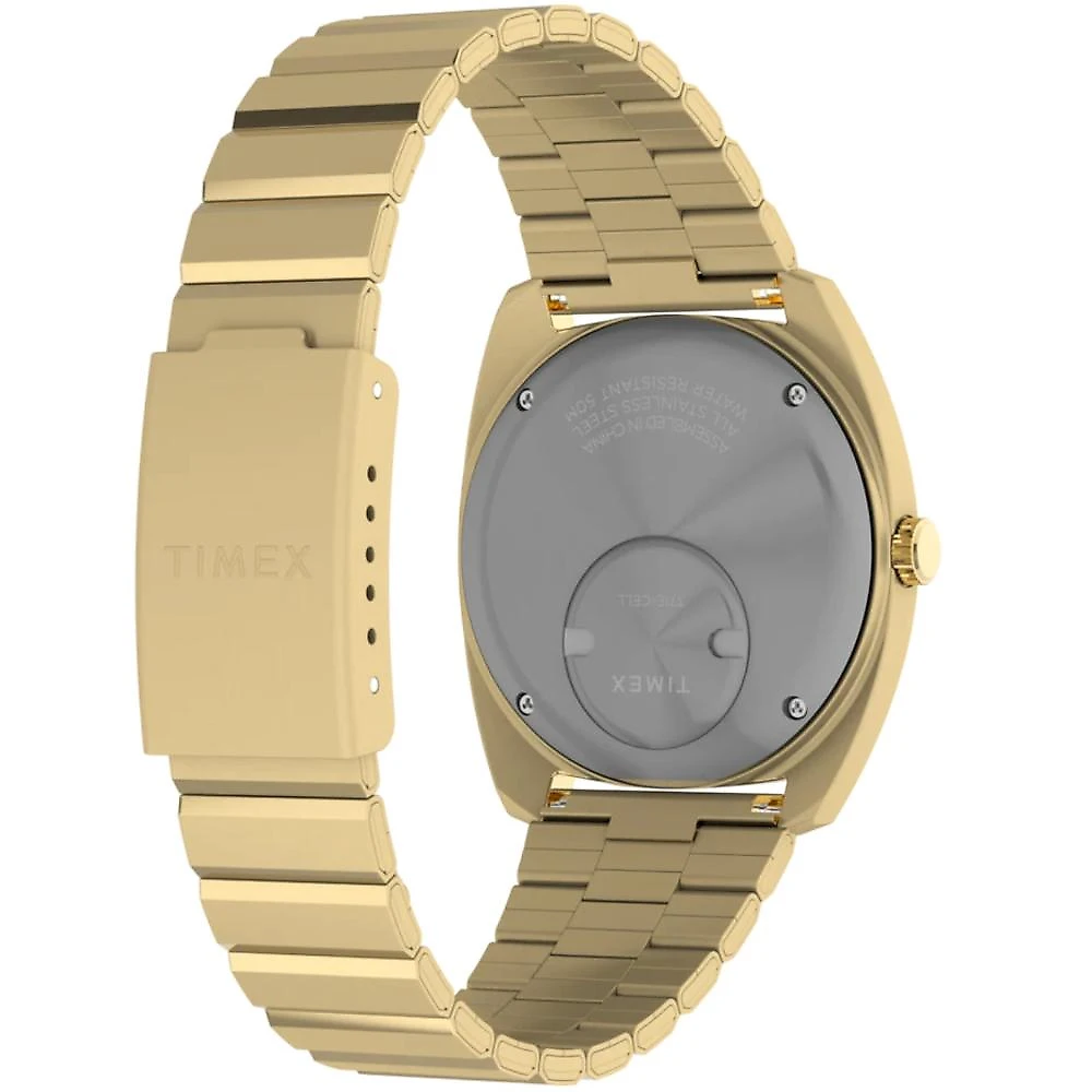 Relógio Q Timex 1975 Enigma TW2Y34400 Dourado