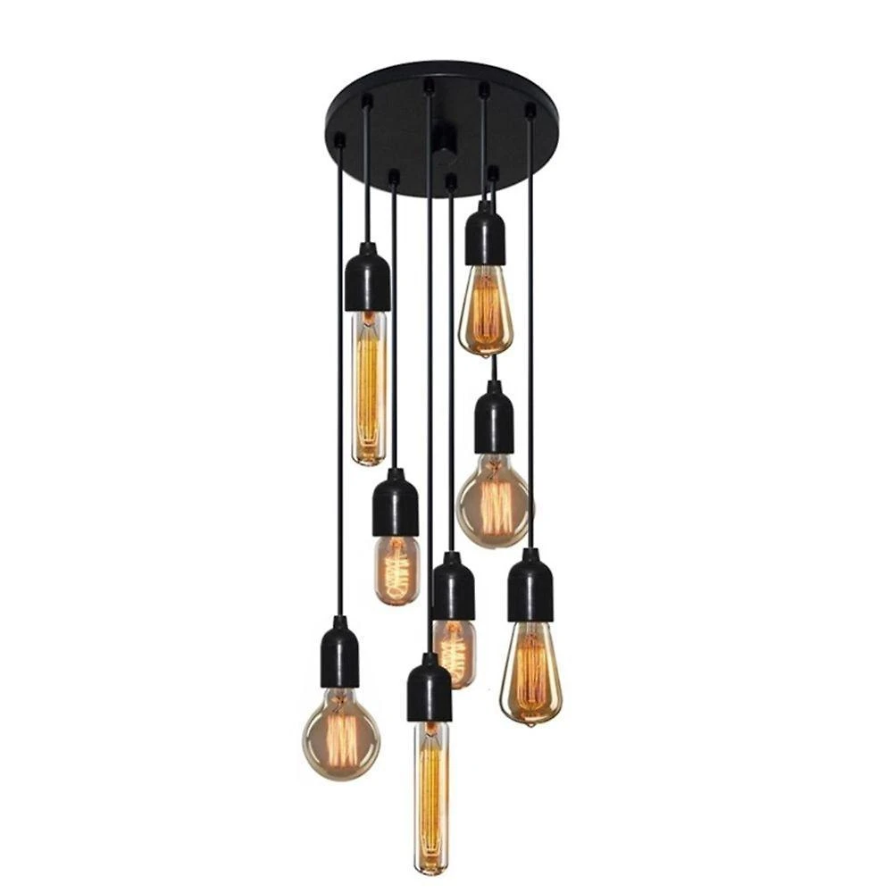Lustre Pendente Luminária Retro Md-4162-8 Suporte Para Lâmpada / Não Inclusa - Bivolt