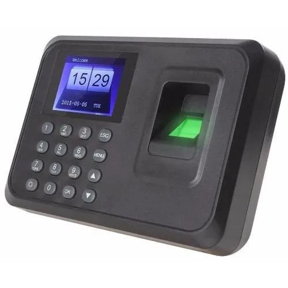 Relógio de Ponto Biométrico com Impressão Digital Até 600 Digitais e 150000 Registros Preto OEM