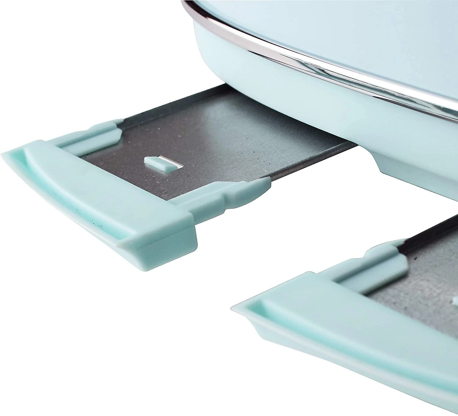 Haden HERITAGE 4Slice Wide Slot Retro Toaster with Browning Control Cancel and Defrost Settings in Light Blue Turquoise